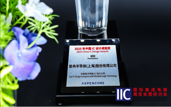 普冉半導(dǎo)體斬獲IIC 2025年度技術(shù)突破獎(jiǎng)！用芯定義未來(lái)(圖1)